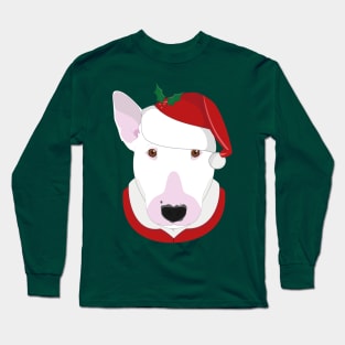 Bull Terrier Christmas Dog Long Sleeve T-Shirt